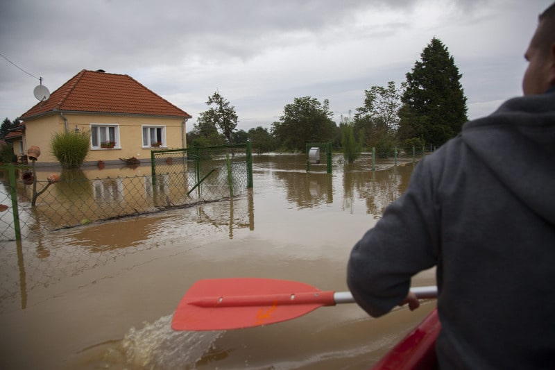 Az árvíz már három ember halálát okozta Szlovéniában Fotó: MTI illusztráció