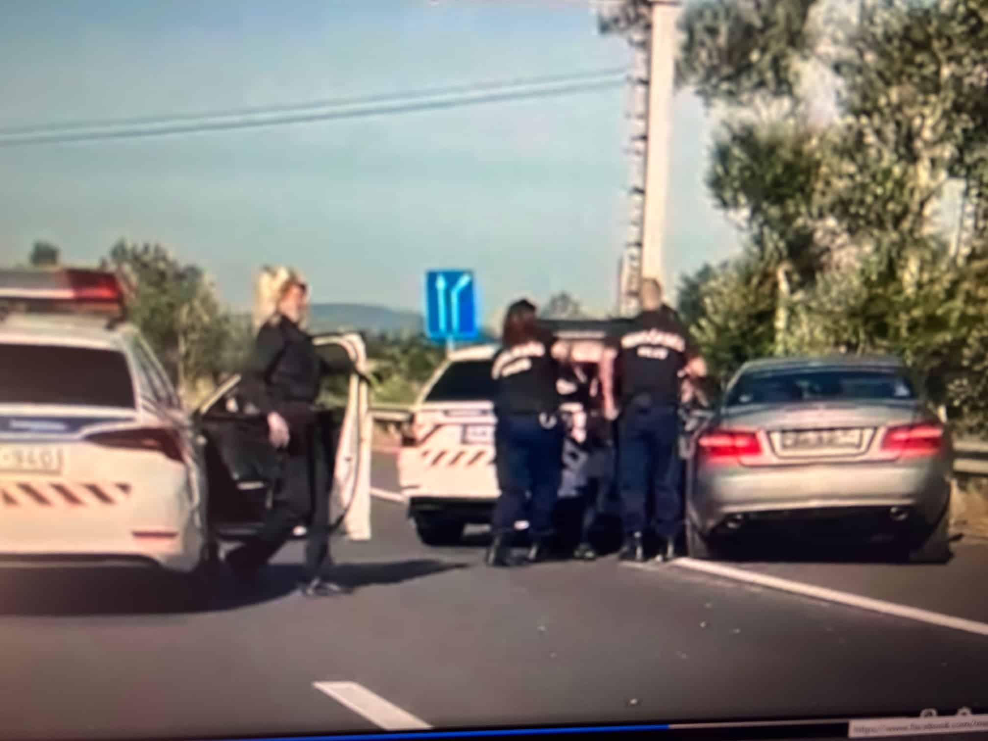 Dunakeszi határában autózók azt hitték, akciófilm forgatásába csöppentek/fotó: Polgár Sándor