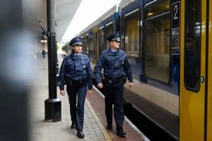Nyüzsögnek az egyenruhás rendőrök a vonatokon és a pályaudvarokon Fotó: police.hu
