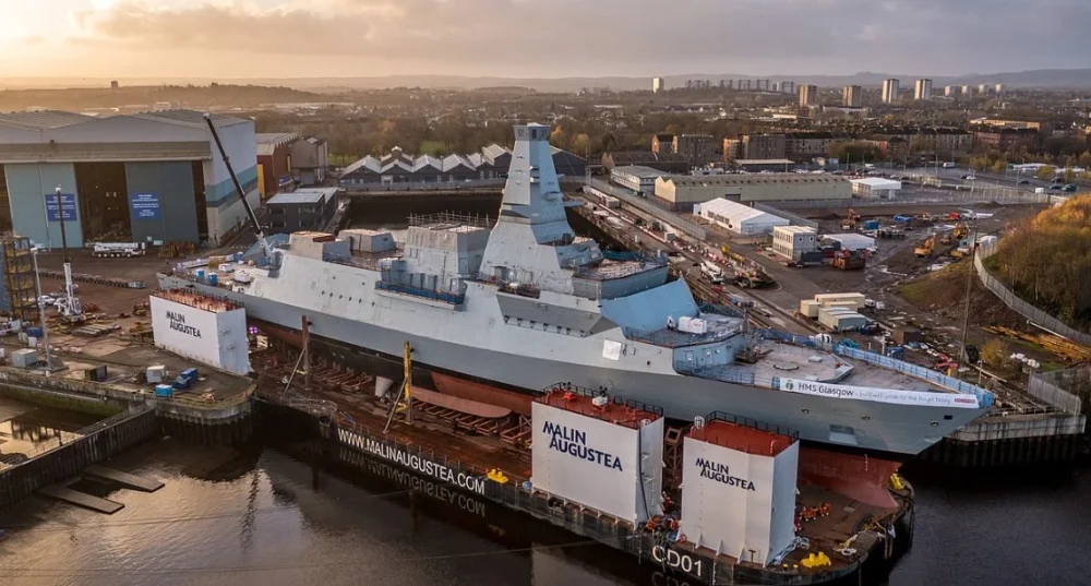 A HMS Glasgow 2022-ben / Kép forrása: Wikipedia