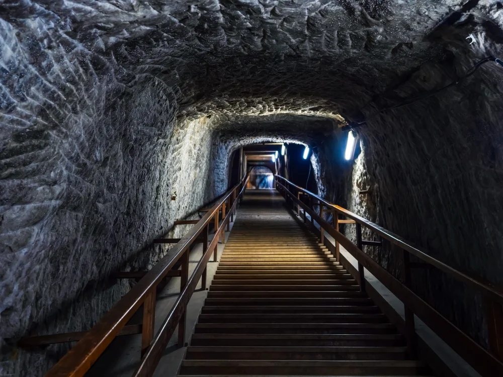 A parajdi sóbánya lépcsője / Fotó: Shutterstock