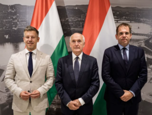 Magyar Péter, Baka András, Ruff Bálint / Fotó: Facebook, Magyar Péter