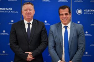 Pósfai Gábor és Athanasios Plevris / Fotó: Belügyminisztérium