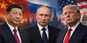 Hszi, Putyin, Trump / Fotó: AI